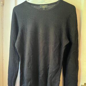 womens' charter club black cashmere sweater size Medium